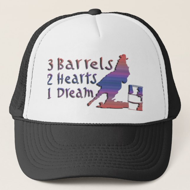 GIRL BARREL RACING TRUCKER HAT (Front)