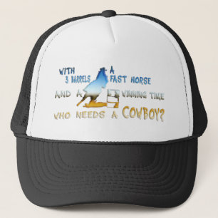 GIRL BARREL RACING TRUCKER HAT