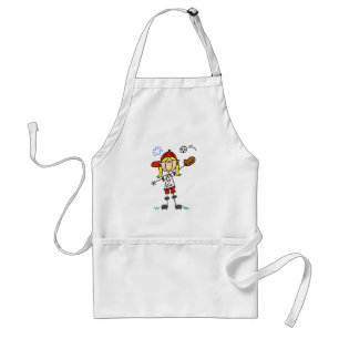 Girl Baseball Player Tshirts and Gifts Standard Apron