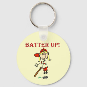Girl Batter Up Tshirts and Gifts Key Ring