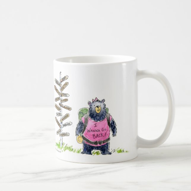 "Girl Bear and Signpost" Philmont Women Ranger Mug (Right)