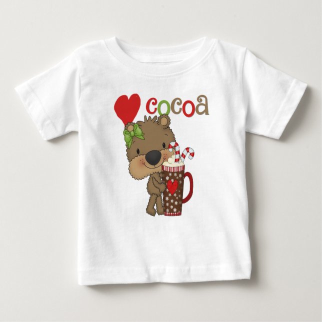 Girl Bear Cocoa Love Baby T-Shirt (Front)