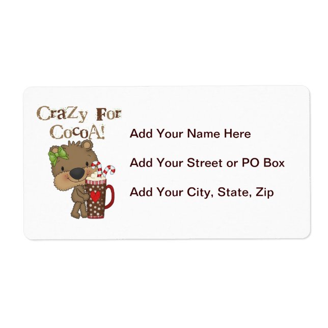 Girl Bear Crazy For Cocoa (Front)