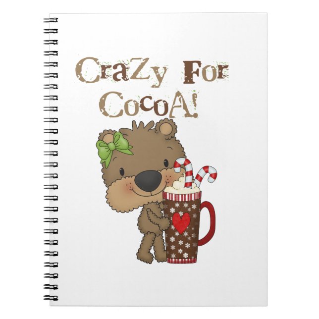 Girl Bear Crazy For Cocoa Notebook (Front)