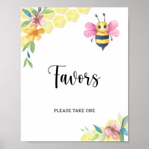 Girl Bee is on the way \ Favours Poster