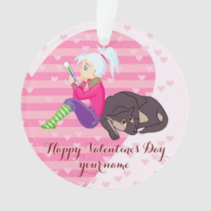 Girl Being in love Ornament