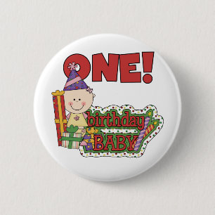 Girl Birthday Baby Tshirts and Gifts 6 Cm Round Badge