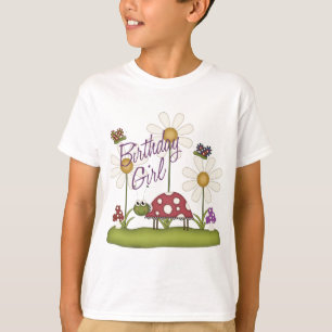 Girl Birthday Bugs T-Shirt
