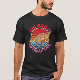 Girl Birthday I Big Bro I Parasaurolophus I Family T-Shirt