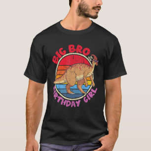Girl Birthday I Big Bro I Parasaurolophus I Family T-Shirt