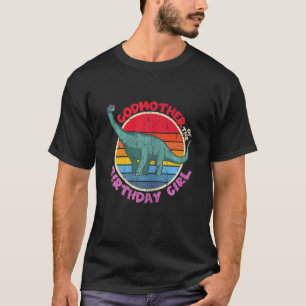 Girl Birthday I Godmother I Brachiosaurus I Family T-Shirt