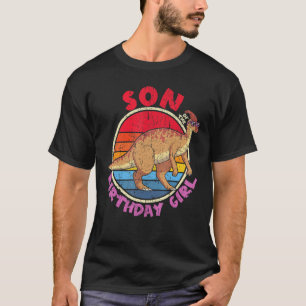 Girl Birthday I Son I Parasaurolophus I Family Mat T-Shirt