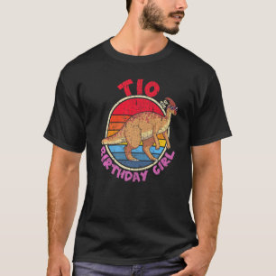 Girl Birthday I Tio I Parasaurolophus I Family Mat T-Shirt