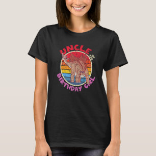 Girl Birthday I Uncle I Stegosaurus I Family Match T-Shirt