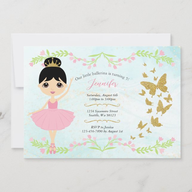 Girl Birthday Invitations (Front)