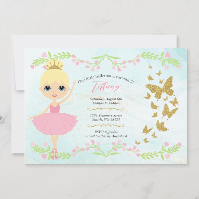 Girl Birthday Invitations (Front)