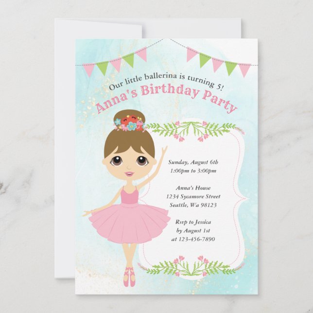 Girl Birthday Invitations (Front)