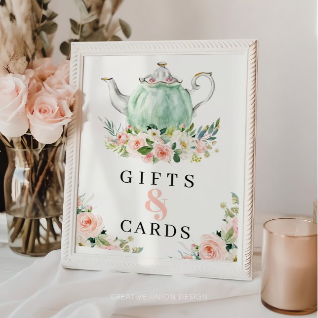 Girl Birthday Par-Tea Party Gifts And Cards Sign (Creator Uploaded)