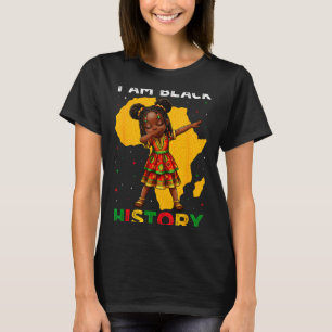 Girl Black History Month African American Afro Gir T-Shirt