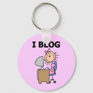 Girl Blogger Key Ring