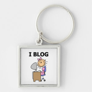 Girl Blogger Key Ring