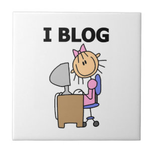 Girl Blogger Tile