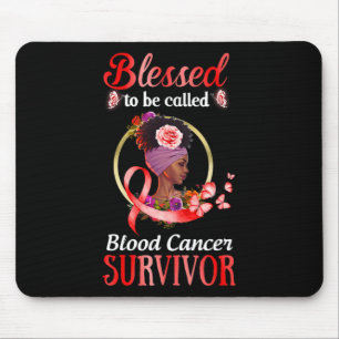 girl blood cancer awareness tee blessed to be call mouse pad