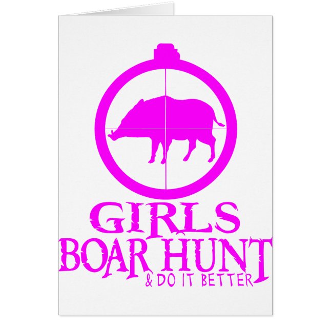GIRL BOAR HUNTING (Front)