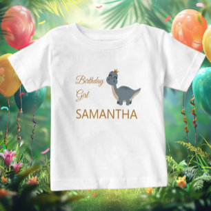 GIRL Boho T rex Dinosaur Baby T-Shirt