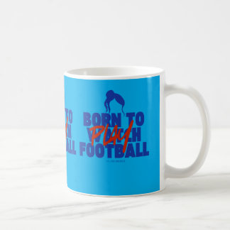 Girl Born to Play Football Coffee Mug
