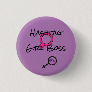 Girl Boss 3 Cm Round Badge