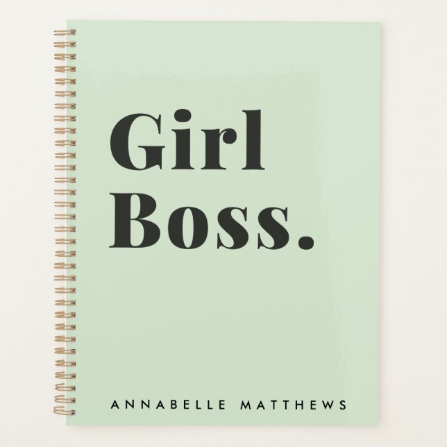 Girl Boss Babe Small Business Owner  Planner (Front)