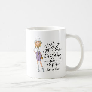 Girl Boss   Blonde Lady   Yellow Coffee Mug