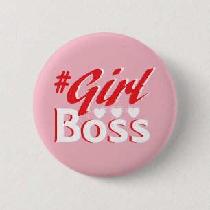 Girl Boss Button