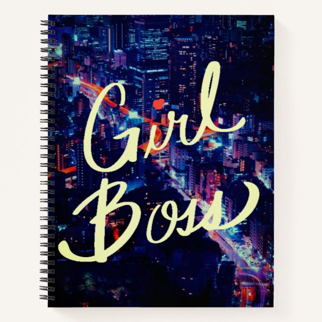 Girl boss city notebook (Front)