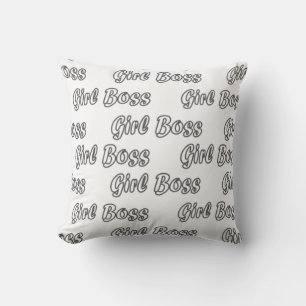 Girl Boss Empowered Lady Entrepreneur Cushion