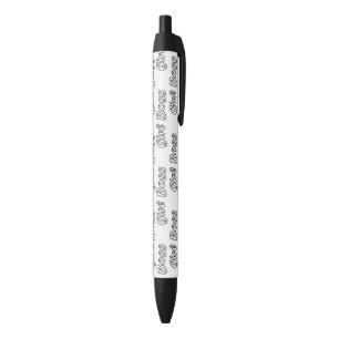 Girl Boss Empowered Lady Entrepreneur Feminism Black Ink Pen