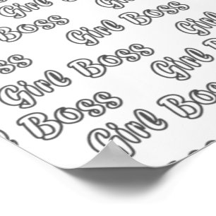 Girl Boss Empowered Lady Entrepreneur Poster