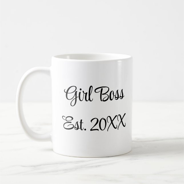 Girl Boss Est.  Coffee Mug (Left)