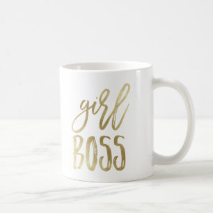 Girl Boss   Gold Coffee Mug