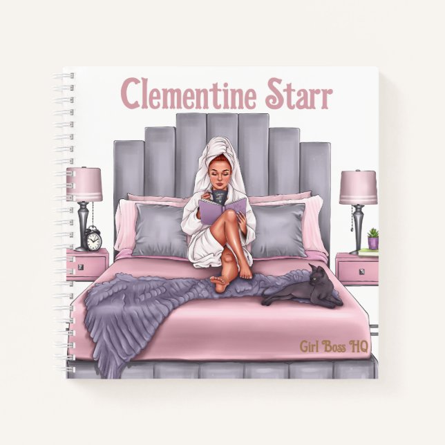 "Girl Boss HQ" Morning Planner Notebook (Front)