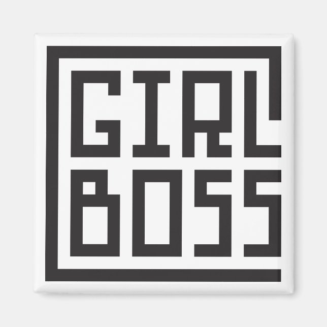 girl boss magnet (Front)