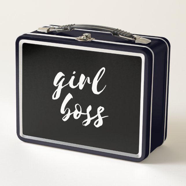 Girl boss metal lunch box (Front)