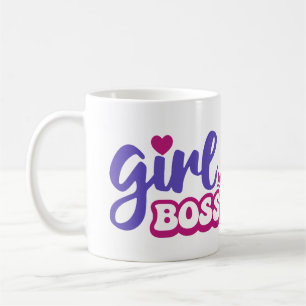 Girl Boss Motivational Coffee Mug for Women Entrep