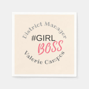 Girl Boss Personalised Napkin