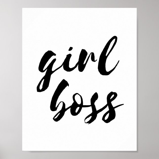 Girl boss poster (Front)