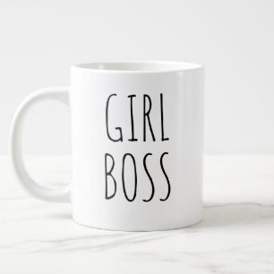"Girl Boss" Simple Modern Farmhouse Large Coffee Mug