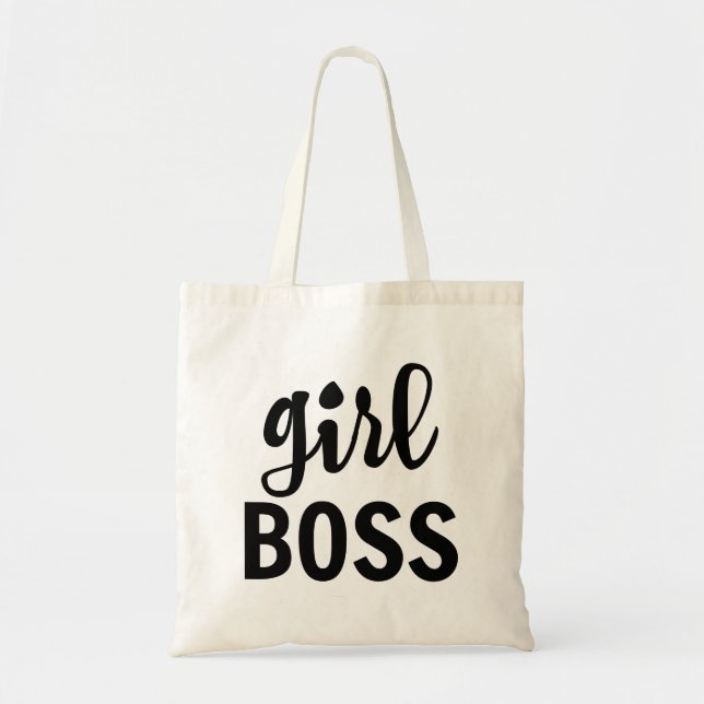 'Girl Boss' Tote Bag (Front)