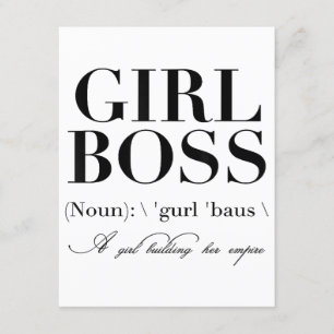 Girl Boss Tshirt, Girl Boss Enclosure Card