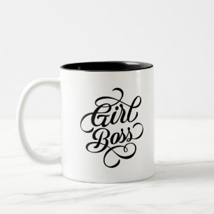 Girl Boss Two-Tone Coffee Mug